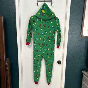 Cat & Jack Green and Red Holiday Pajama